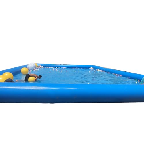 TECHTONGDA Inflatable Pool with 110V Blower, Large 26.2ft for Backyard Blue