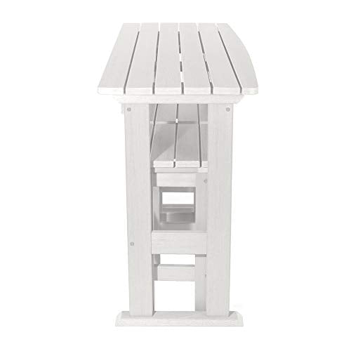 Highwood Lehigh 3pc Counter Height Balcony Dining Set White