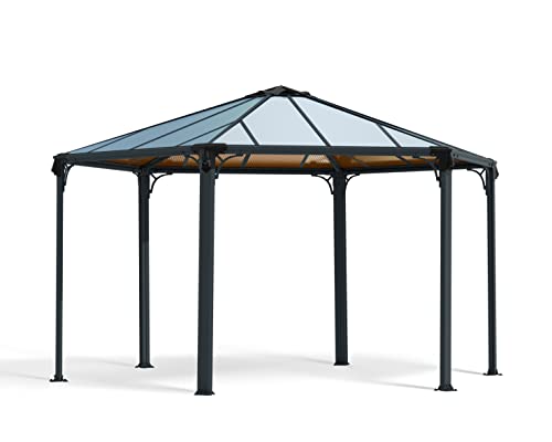 Palram Canopia Monaco 15x13 Hexagon Gazebo Gray