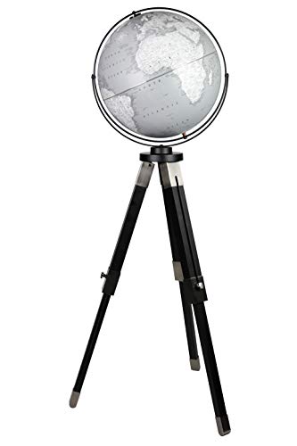 Replogle Willston 16" Gray Globe with Black Tripod Stand