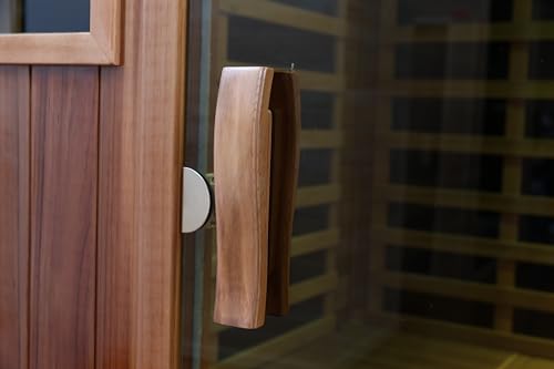HFYee Infrared Sauna Box 4 Person Indoor Outdoor Sauna Room Natural