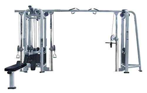 French Fitness FFS Silver 5 Stack Multi Jungle Gym Home Gym