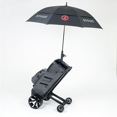 Zero Friction Stride Remote Follow Me Electric Golf Bag Trolley Cart Gray