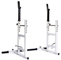 York Barbell YORK Pro Series 204 Squat Rack Barbell Support White