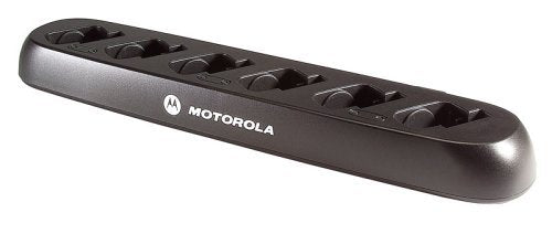 Motorola Solutions 6 Pack CLS1410 Walkie Talkie Radios with Headsets & 6-Bank Charger Black