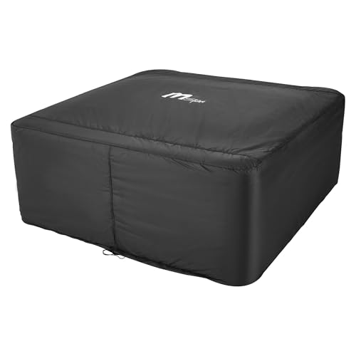 M Spa Oslo 6 Person Square Hot Tub WiFi App Controlled with Massage Jets and OLED Screen