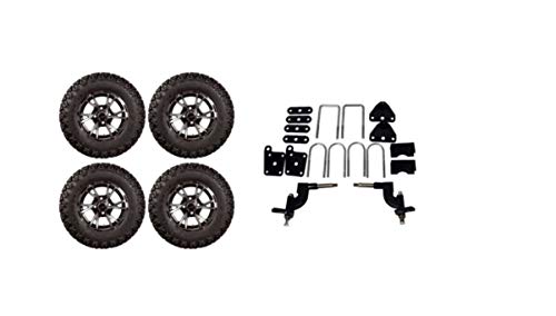 3G 5" Lift Kit Combo with 12" Flash Wheels for EZGO RXV Golf Carts 2008-2013.5