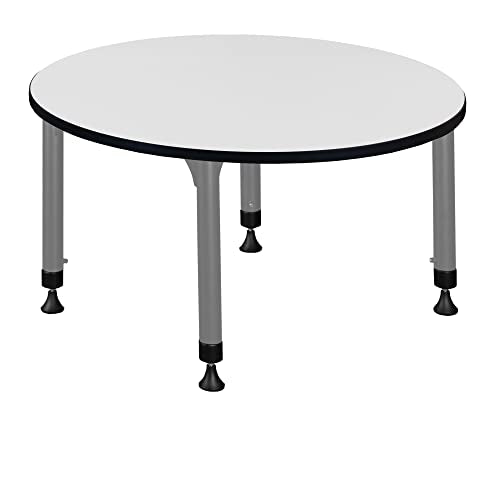 Romig Kee 36" Adjustable Classroom Activity Table Grey/White