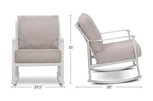 Winston Aspen Cushion Rocking Lounge Chair Coastal Mist