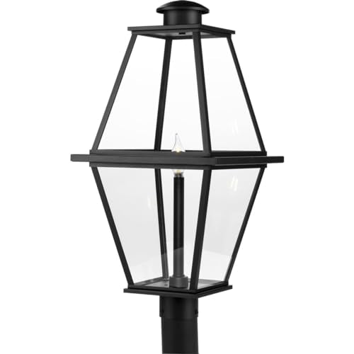 Progress Lighting Bradshaw Collection One-Light Outdoor Post Lantern Textured Black