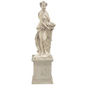 Design Toscano Autumn Fall Woman of Four Seasons Garden Statue Set Ancient Ivory