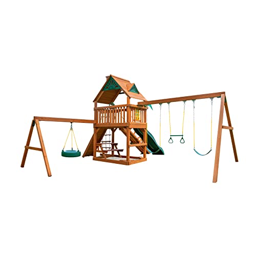 Gorilla Playsets Frontier Wood Swing Set Cedar