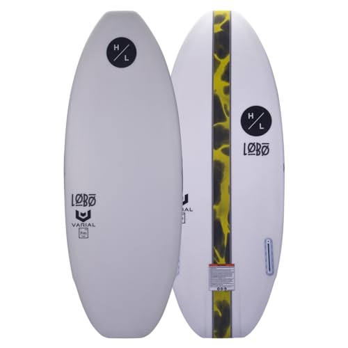 Hyperlite Lobo 4.8 Wakesurf Board White/Yellow