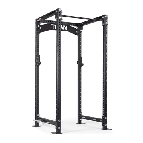 Titan Fitness Power Rack 100" Black Bolt-Down 42" Depth 2000 LB Cage
