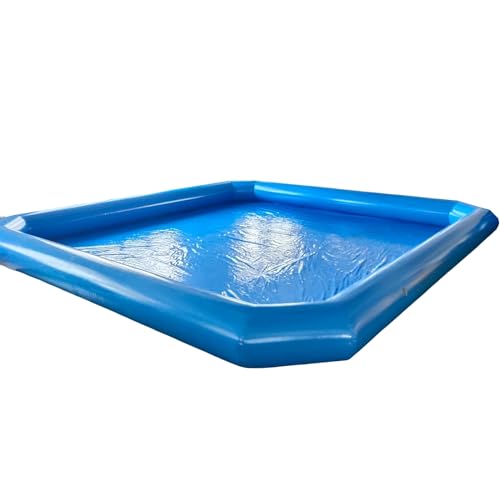 LGXEnzhuo Oversized Inflatable Swimming Pool with Blower Blue
