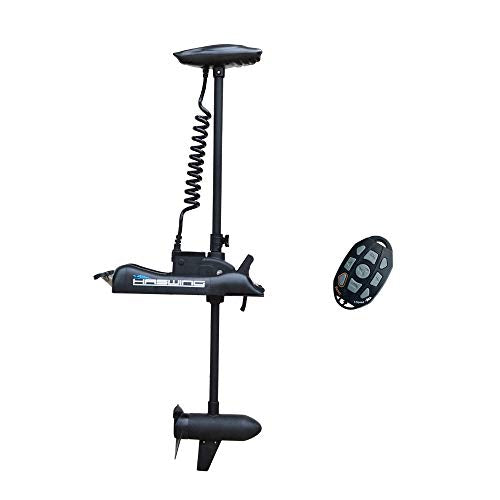 AQUOS 24V 80LBS 60" Bow Mount Electric Trolling Motor Black with Remote Control