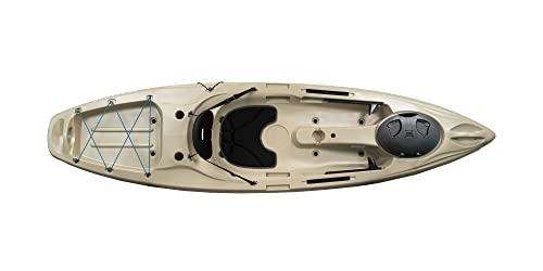Perception Kayaks Pescador 10 Sit on Top Fishing Kayak Fossil Tan