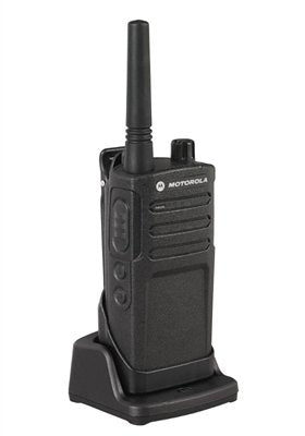 Motorola Solutions 6 Pack RMU2040 Walkie Talkie Radios with Headsets Black