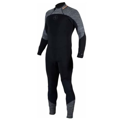Aqua Lung Aquaflex 5mm Wetsuit Men Large Gray Orange