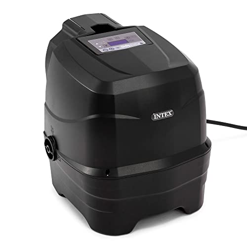 Intex PureSpa Plus Greystone Inflatable Square Outdoor Hot Tub Spa Gray