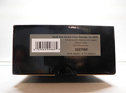 Generic VISIONLINE North Pole Central Reindeer Car #2523 O Gauge Red