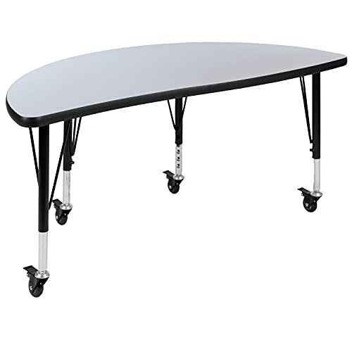 Flash Furniture Emmy Kids Adjustable Activity Table Set Grey