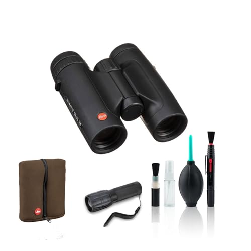 Leica 10x32 Trinovid HD Compact Binoculars Bundle with Cleaning Kit and Flashlight