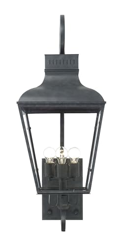 Crystorama Dumont 3 Light Outdoor Sconce Graphite