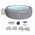 Bestway SaluSpa Grenada AirJet Inflatable Hot Tub with Adjustable Seat & Pillow Set
