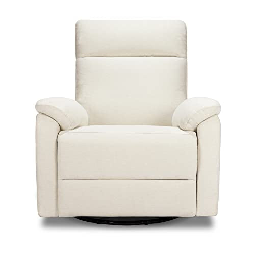 DaVinci Suzy Swivel Recliner Vanilla GREENGUARD Gold CertiPUR-US Certified
