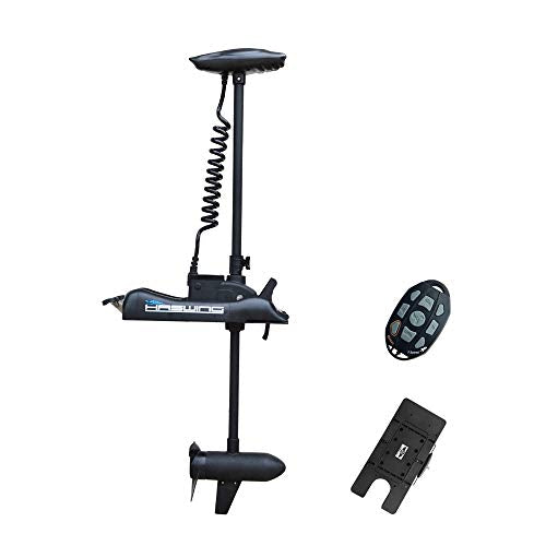 AQUOS Haswing Trolling Motor 24V 80LBS 60inch with Remote & Quick Release Bracket Black