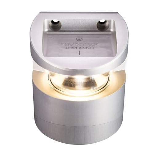 Lopolight Series 300-037 Masthead Light 5NM Vertical Mount White Silver Housing