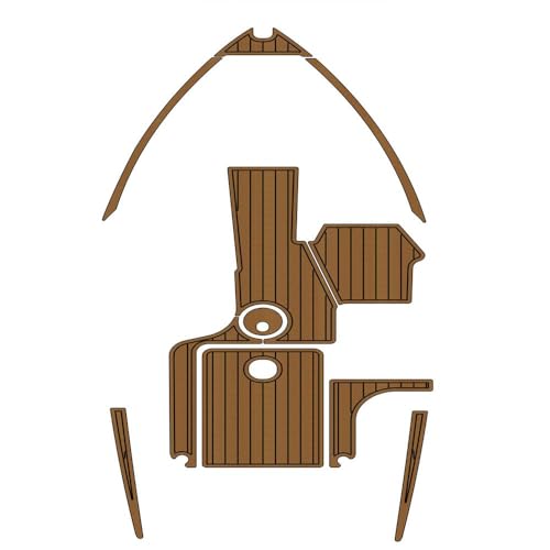 Algasan EVA Faux Teak Decking Floor Mat for 2019 Malibu 20 VTX - Color Options Available