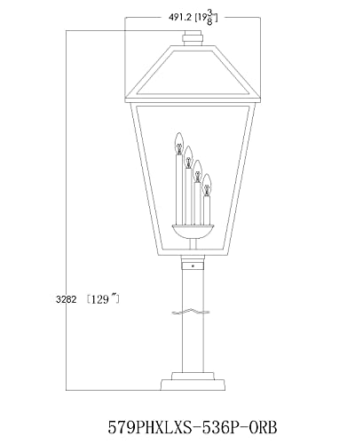 Z-Lite Talbot Outdoor Post 4-Light Black