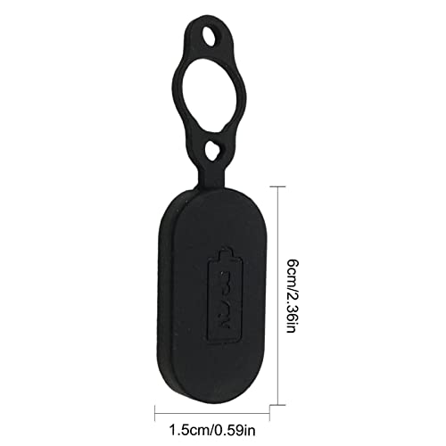 Generic Silicone Charging Port Cover Black
