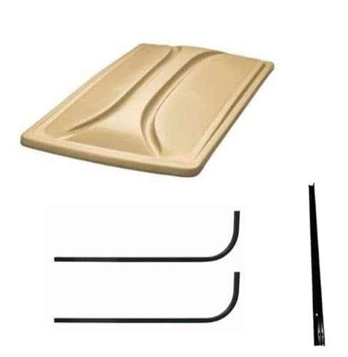 3G Universal 80" Tan Golf Cart Roof Kit for EZGO TXT Golf Carts 1994+