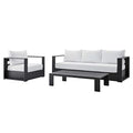 Modway Tahoe Outdoor Patio 3-Piece Set Gray White