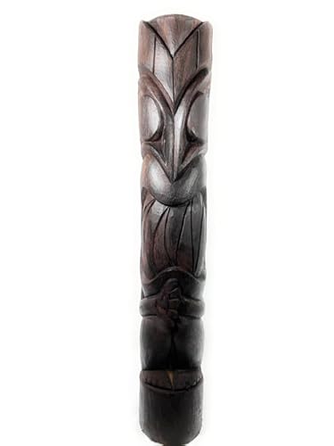 Tikimaster Hang Loose Tiki Statue 60" Stained Finish Outdoor Pool Decor