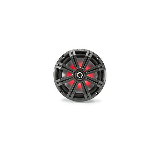 KICKER KMC2 Marine Grade Receiver & 2 Pair 45KM84L 8" LED Speakers Bundle