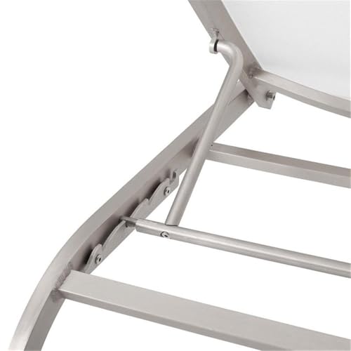 Pemberly Row 3 Piece Mesh Patio Lounge Chair Set White