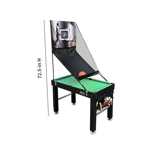 KICK Minotaur 48" 5-in-1 Multi-Game Table Black