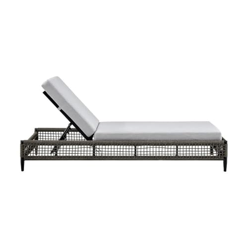 Armen Living Felicia Outdoor Chaise Lounge Standard Black