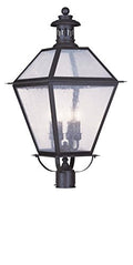 Livex Waldwick 4-Light Outdoor Post Head Bronze Seeded