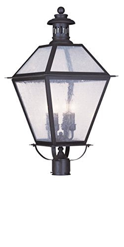 Livex Waldwick 4-Light Outdoor Post Head Bronze Seeded