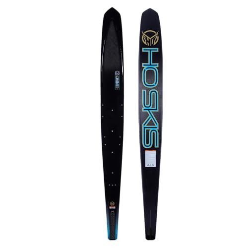 HO Carbon Omni Slalom Waterskis Carbon/Blue 67in