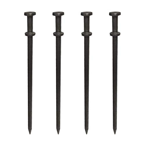 Moose Supply Double Head Heavy Duty Steel Tent Stakes 40 Inch 50-Pack