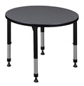 Regency Height Adjustable Square Classroom Table 30" Slate