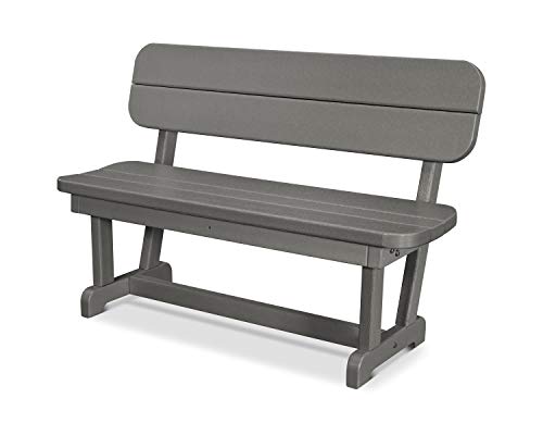 Polywood Park Bench Slate Grey