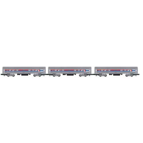 Wondertrail Amtrak O Scale Model Train Set with Engine and Three 60ft Coaches Williams