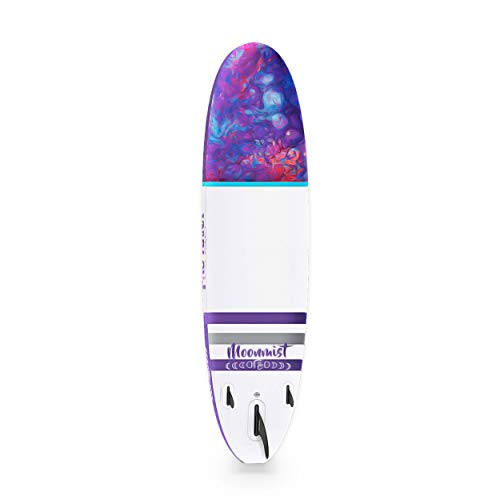 Pau Hana Surf Supply 10'0" Moonmist TPU Yoga Surf SUP Inflatable Stand Up Paddle Board Cosmic Feather